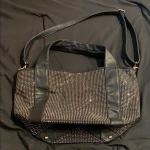 Studded pink cosmo bag